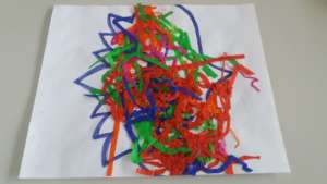 Drawings made by children of the Kindergarten