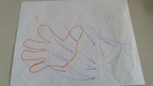 Drawing made by children of the Kindergarten