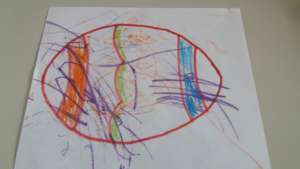Drawing made by children of the Kindergarten