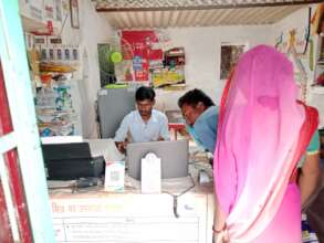 Rakesh at his E-Mitra