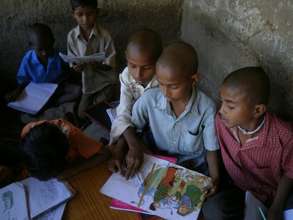 Children at a rural school