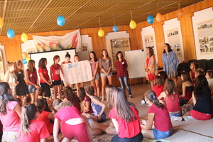 During an educational session