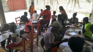 Art Therapy workshop at Transitional Safehouse