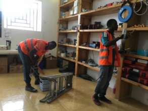 LFBS Youth Apprentices with solar power company