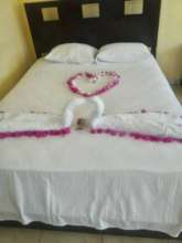 Hospitality: Practicing bed making and decorating