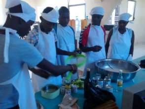 Cooking class at Boy's Transitional Safehouse