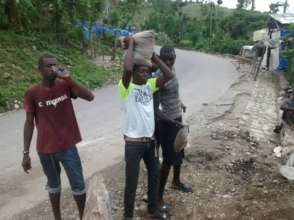 Helping carry building supplies up mountains!