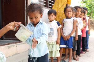 Children Learning Healthy Hygiene Habits