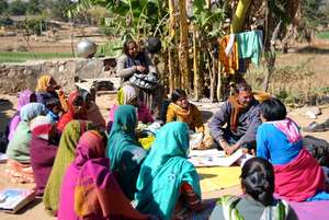 Bindu's friends also came for immunization