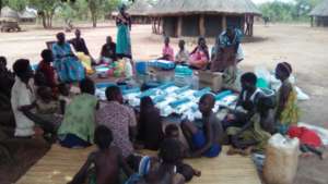 Distribution of food for Nodding Syndrome families