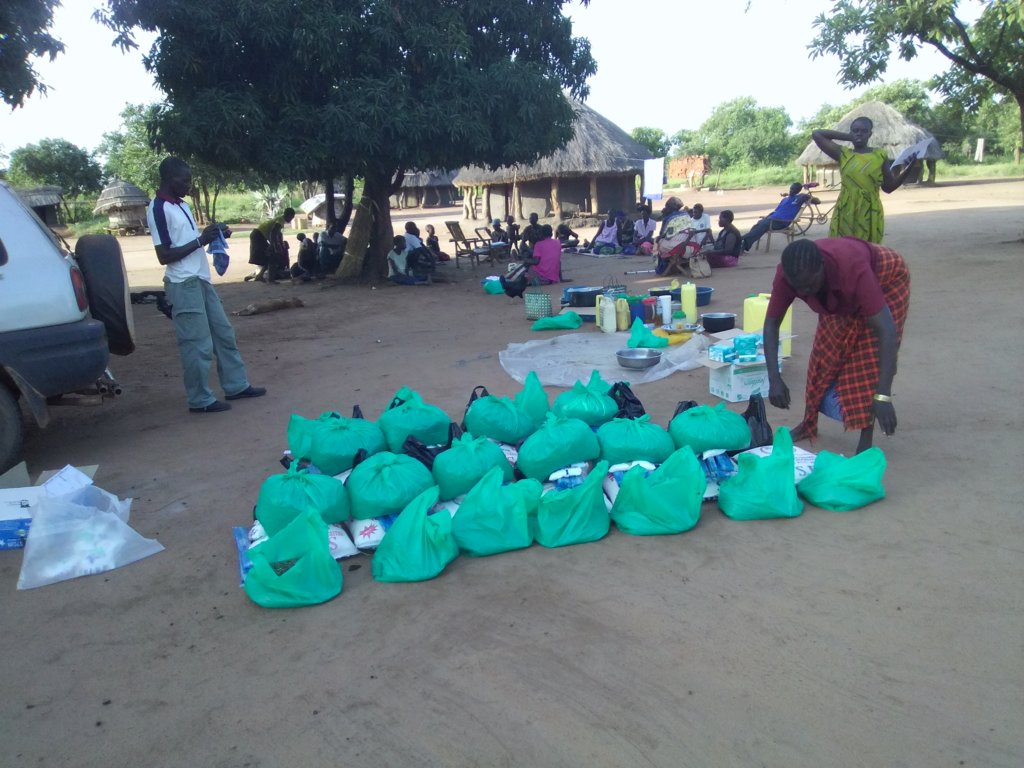 Distribution of food and non food items