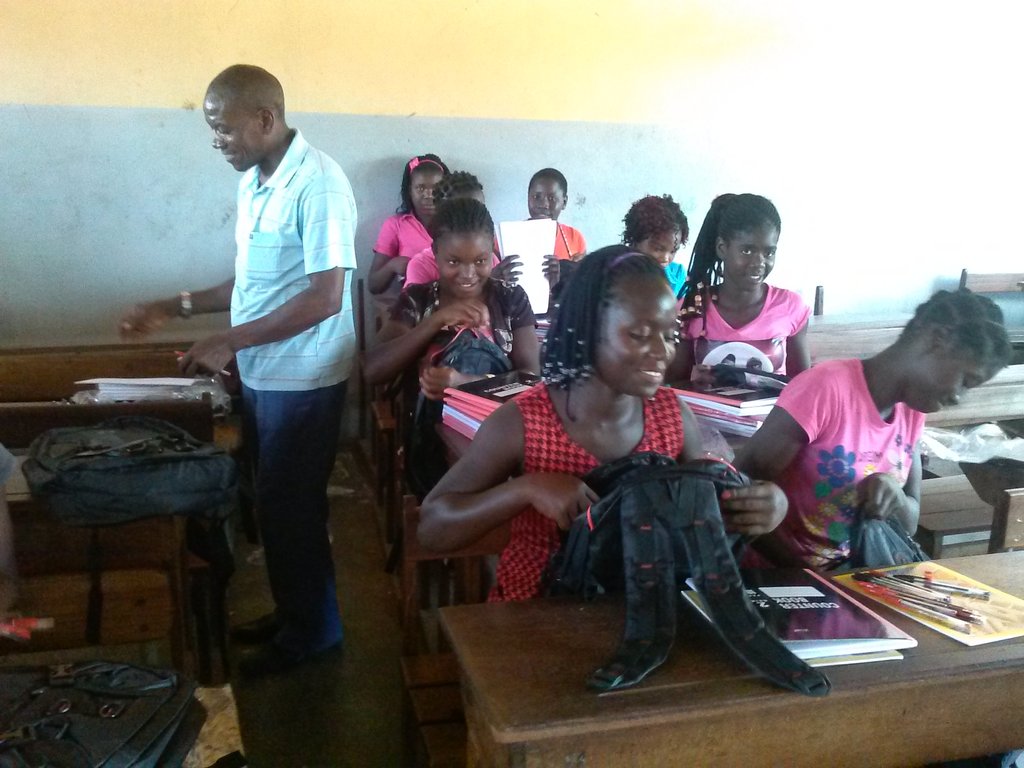 Distribution of school material
