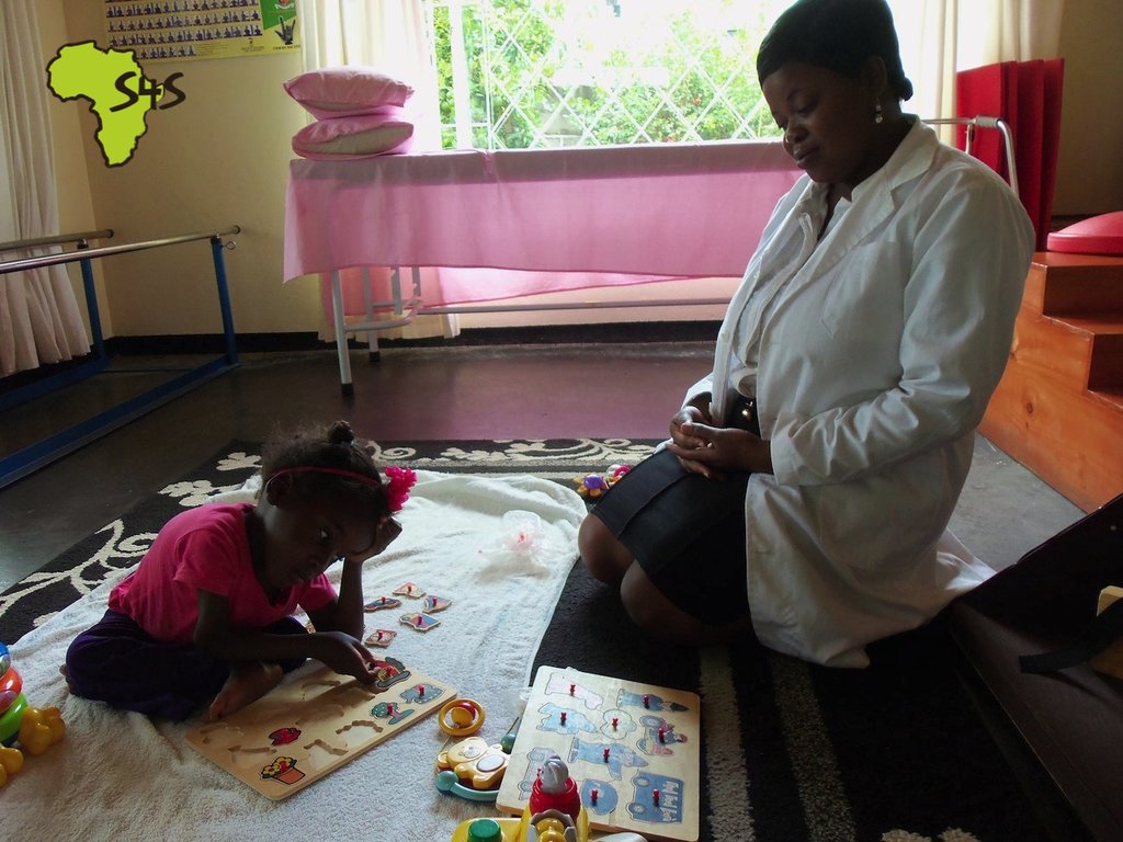 Vimbai playing games.