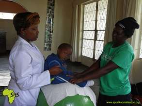 Training of caregiver for rehabilitation exercises