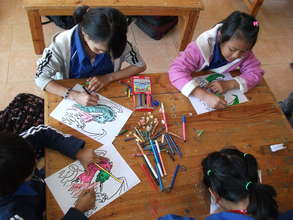 Cartooning in art class