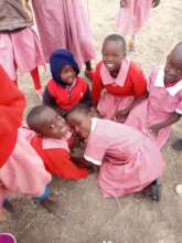 Pre-Primary pupils at break-time