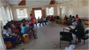 Girls participating in a Life Skills Seminar