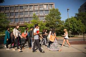 GenTech students touring Cornell