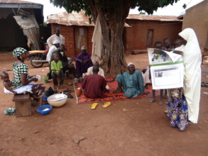 IPC Facilitator educating Caregivers about malaria