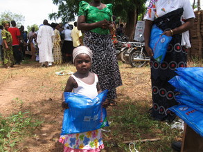 A young girl who benefited from ITN in Kaboji