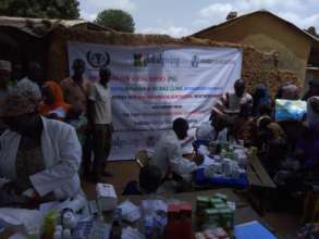 malaria outreach clinic Kawo village