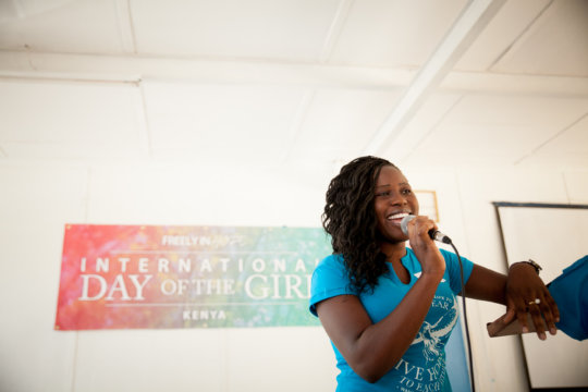 Clair (FIH Scholar) speaking at IDG2014