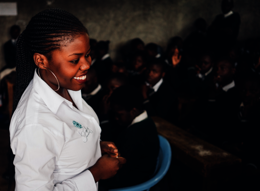 Lydia teaching sexual violence prevention