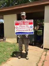 Active Duty Military got his Sign
