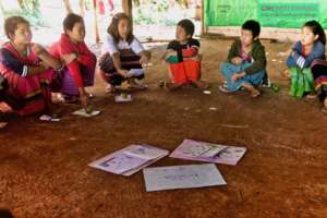 Girls discuss the challenges in their communities