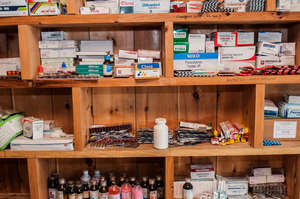 Medical supplies stocked at birthing center