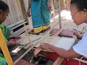 Artisans adapt skills to a homemade mini loom