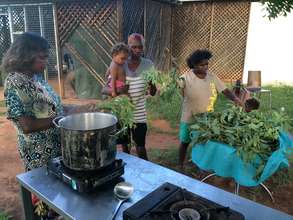 Soap making in progress