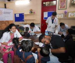 Umang beneficiaries health check-up camp.