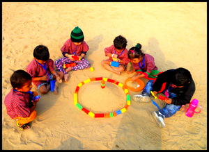 Getting together with friends and toys!