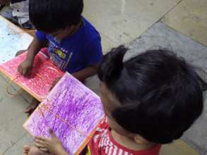 Eye and hand co-ordination activity.