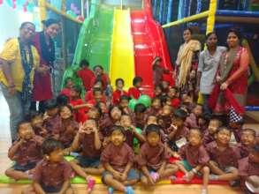 Umang children having fun at an indoor play center