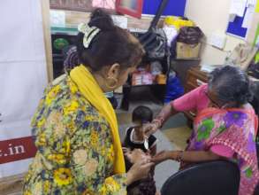 Immunization camp for Umang beneficiaries