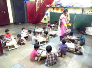 Introducing classroom concept to the children