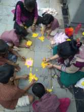 Umang beneficiaries in art and craft session.