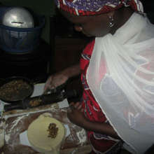 Rabi Working to Prepare a Dish