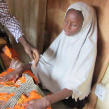Amina takes a short break