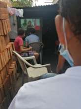 Teens in Nicaragua watch "Contigo Confianza"