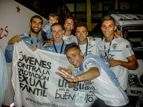 Under 20 Uruguay Soccer team joins the campaign