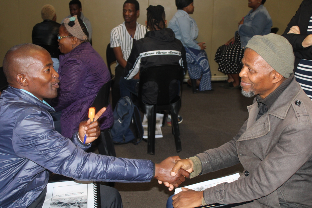 Participants practiced basic counseling skills.