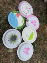 Children painting plates