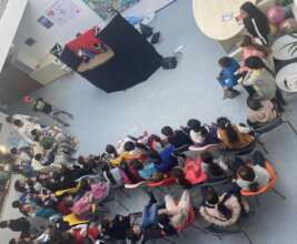 Children enjoying the show