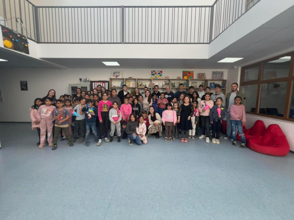 Children at Azure Learning Center during a visit