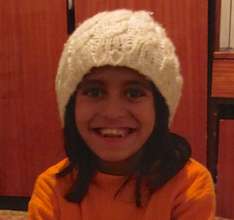 Kadire, aged 11, who started school this month