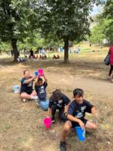 Children playing different games