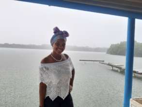 Karen on a rainy day in Baru